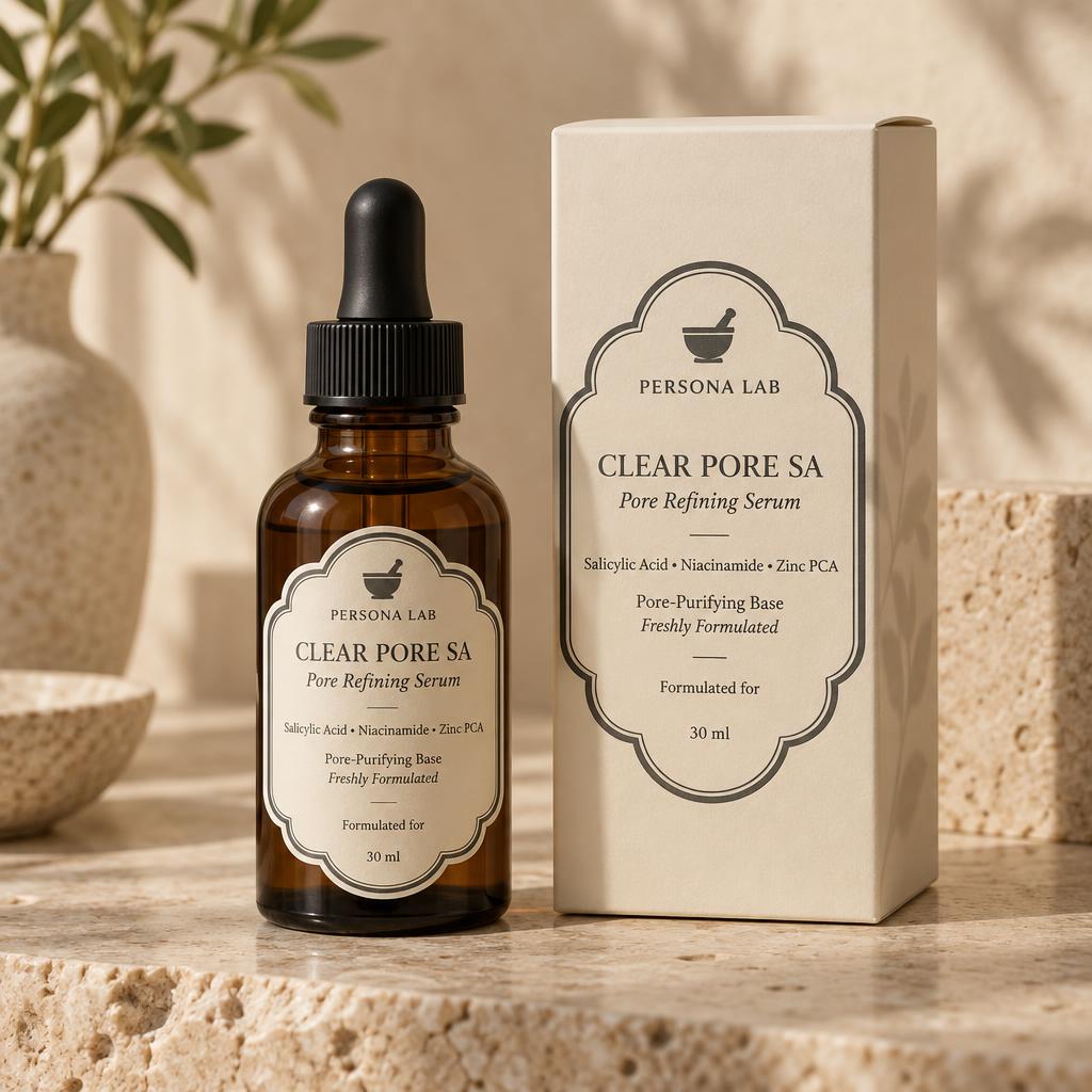 Clear Pore SA serum packaging
